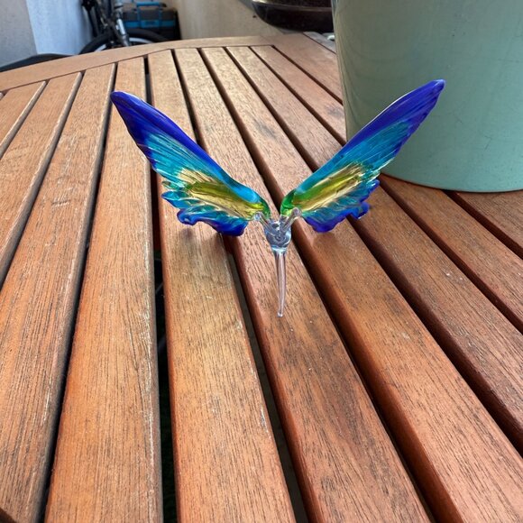 Handcrafted Murano Style Glass Butterfly - Picture 5 of 5